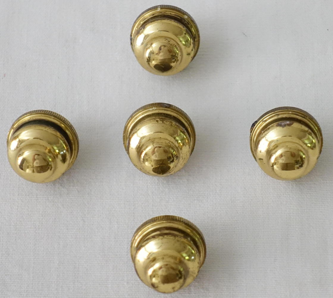 Ref 8302. Set of 5 brass Paschal Candle Nails